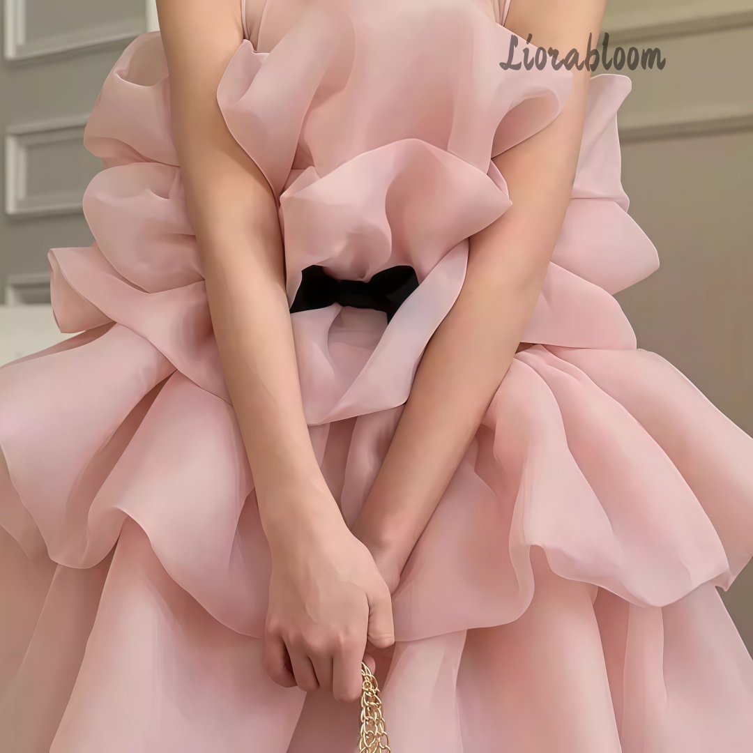 Formal Wear Gowns For Women - Multi Colored Layered Girls' Formal Gown