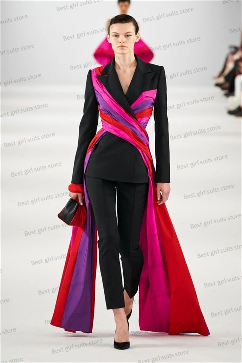 Women Formal Wear With Blazer - Catwalk Women Suit Set Blazer+Pants 2