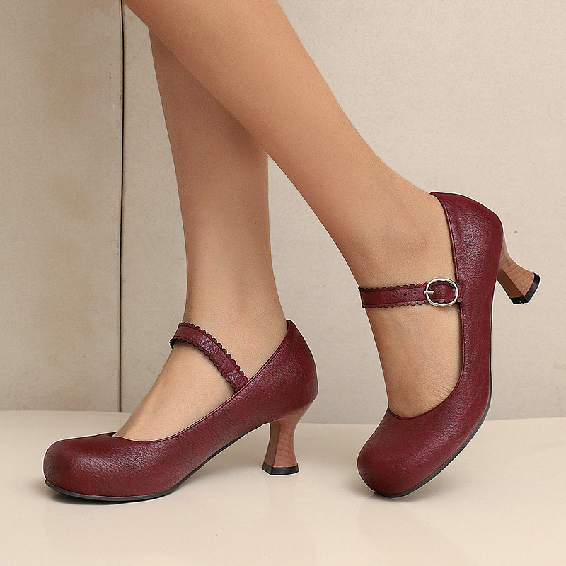 Women Retro Mary Jane Pumps Ro - Women Formal Wear Heels 评论和价格
