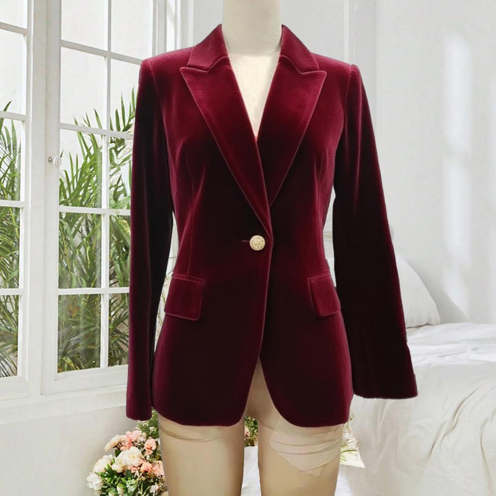 Velvet Large Size Women Prom P - Women Formal Wear With Blazer 评论和价格